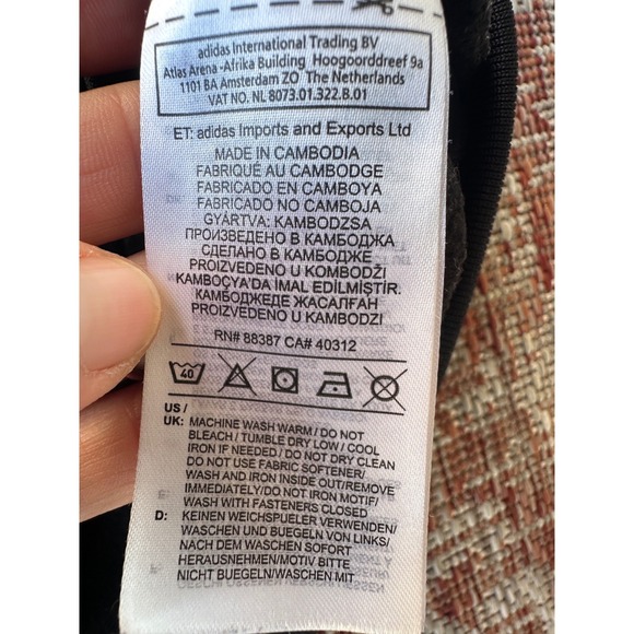 Adidas Black Full Zip Track Jacket Womens Size L Logo Sleeve Athletic - Picture 6 of 7